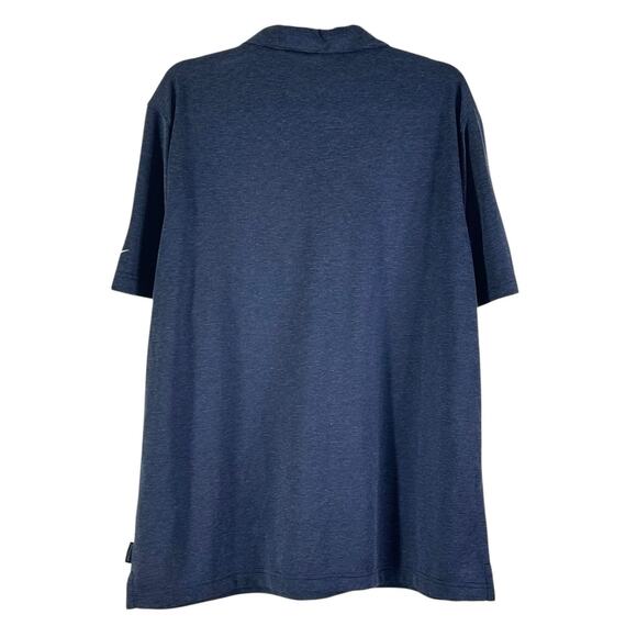 Nike NFL Houston Texans Stripe Dri-Fit Polo Shirt in Navy Blue - Picture 4 of 10